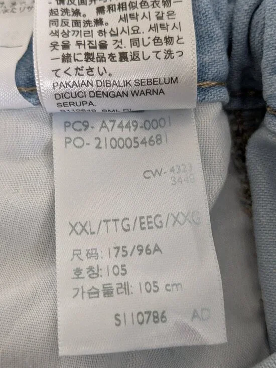 Levis Heritage Romper Women's XXL Blue Light Wash Short Sleeve Cinch Belt Loops - Picture 15 of 15